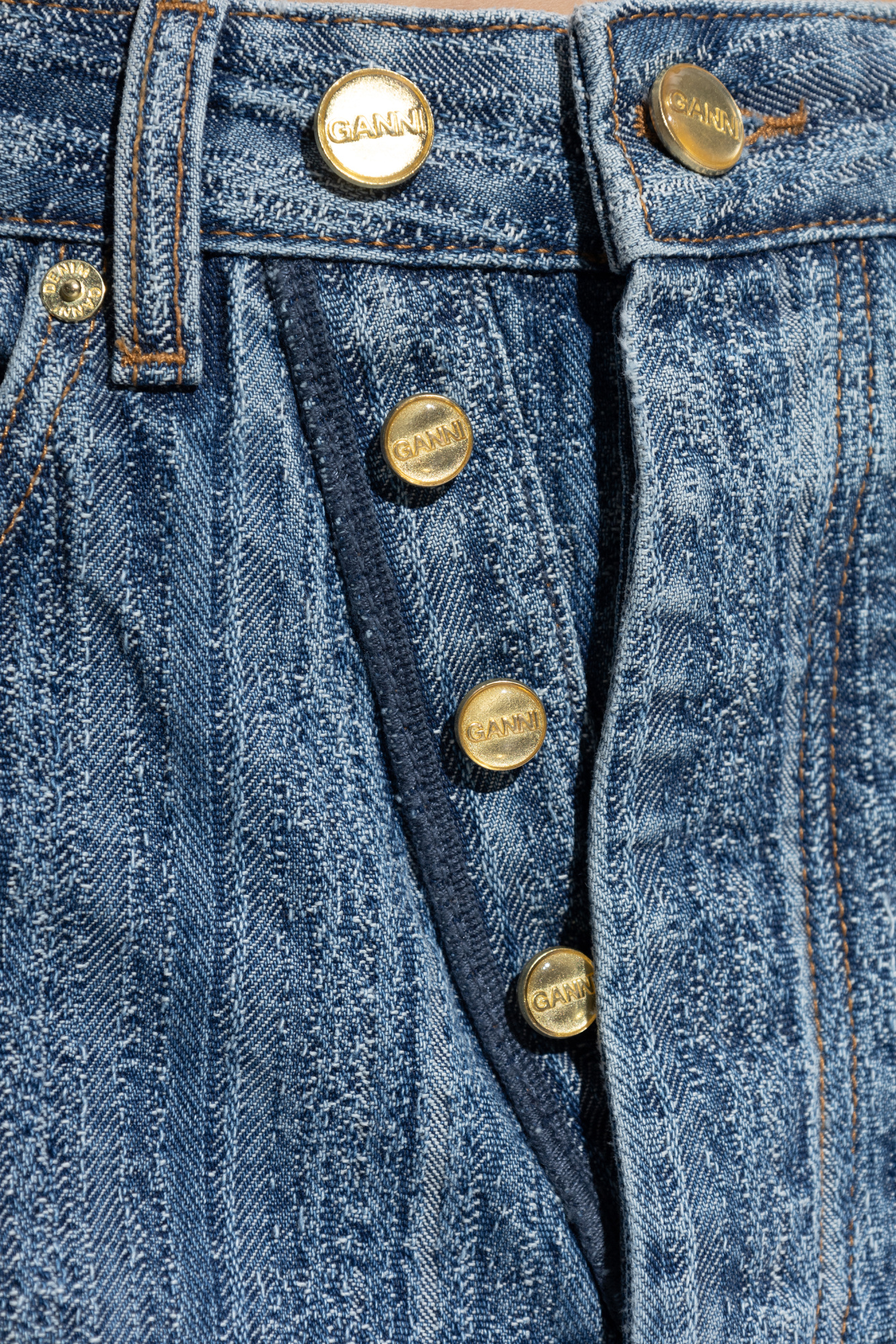 デニム・ジーパン GANNI Woman Jeans Multicolor J1389 883 Ganni Outlet: Jeans woman - Multicolor | Ganni jeans J1389